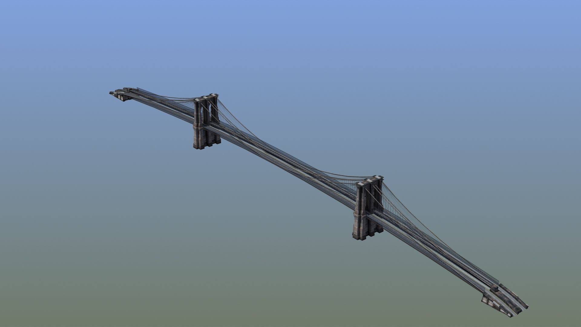 Brooklyn Bridge New York 3D model_7