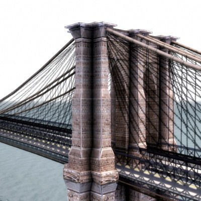 Brooklyn Bridge New York 3D model_6