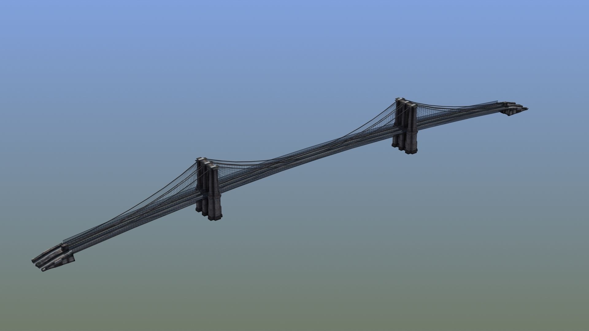 Brooklyn Bridge New York 3D model_10