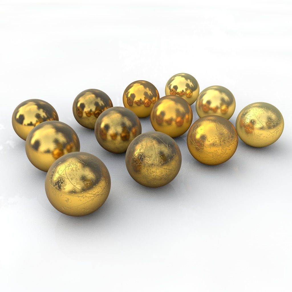 12 Gold Materials for Cinema4d Texture_2
