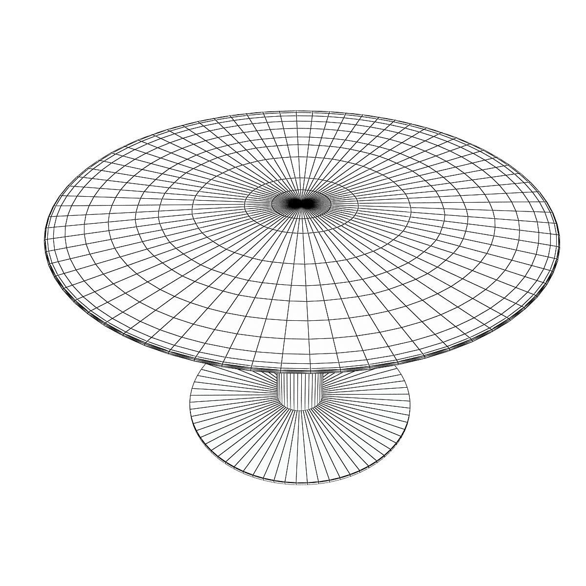 Gubi Table 2 Round Dining Table 3D model_4