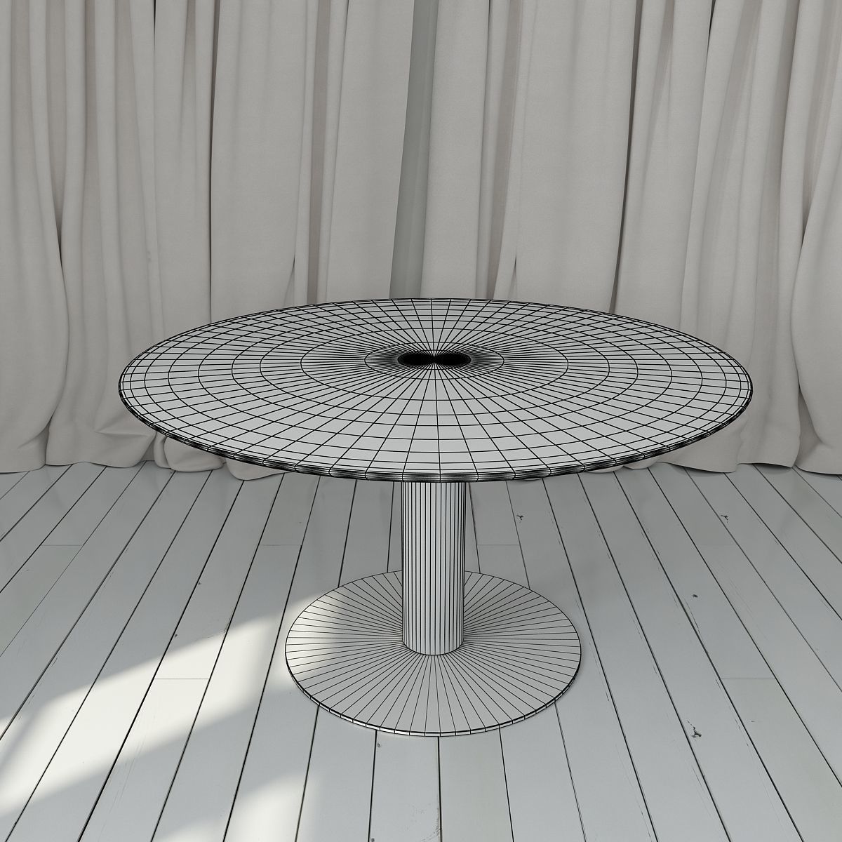 Gubi Table 2 Round Dining Table 3D model_3