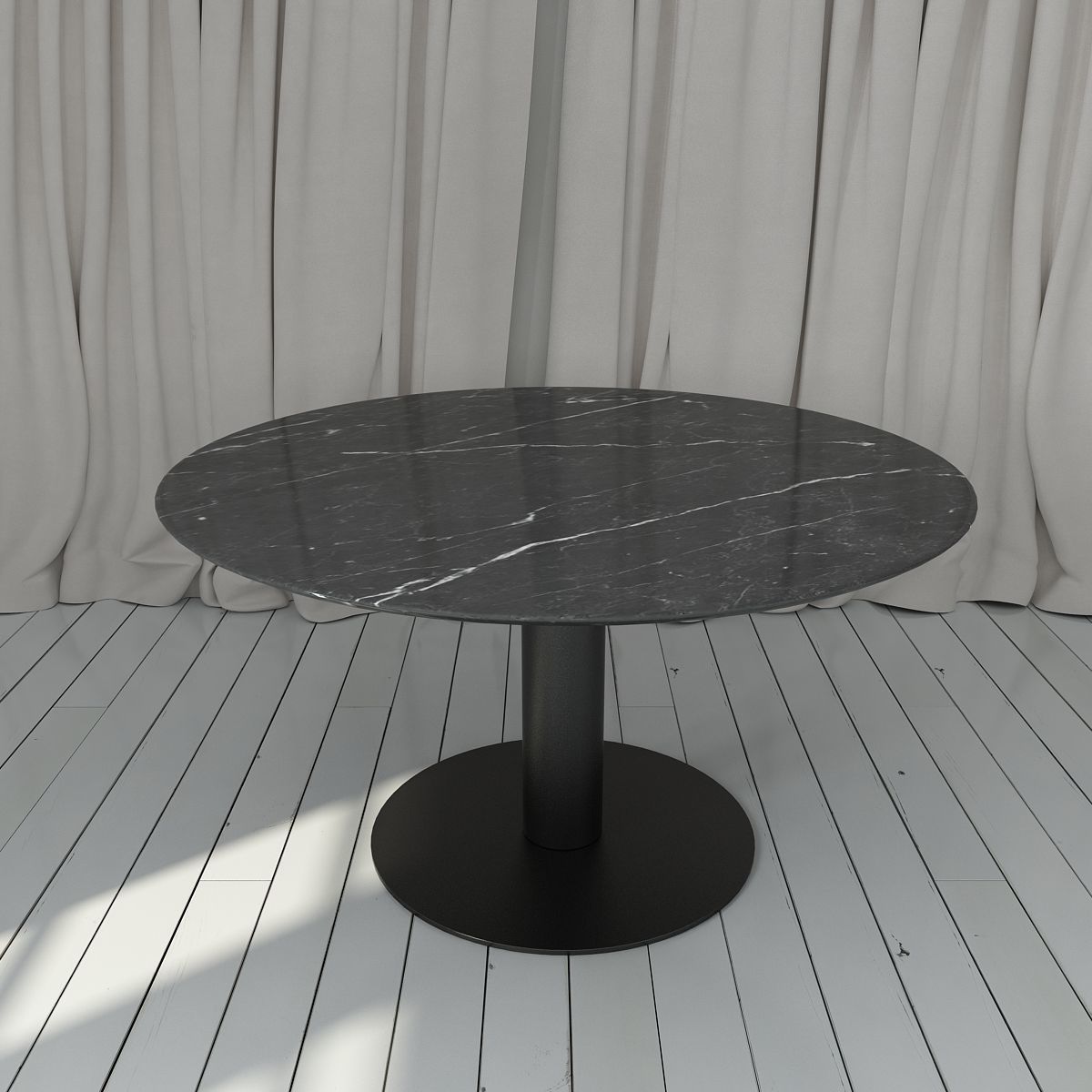 Gubi Table 2 Round Dining Table 3D model_2