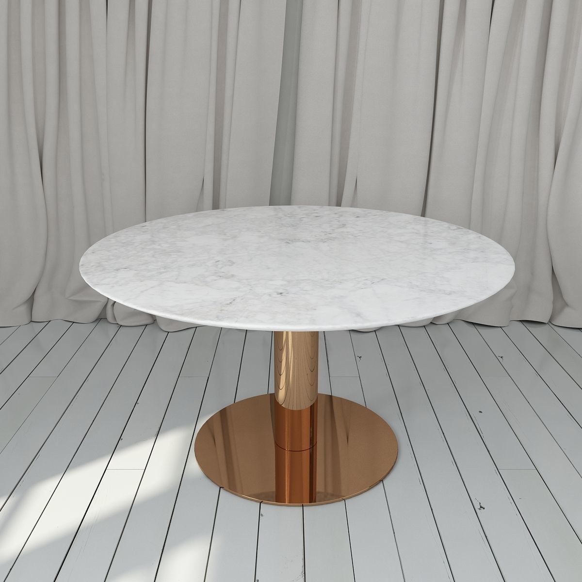 Gubi Table 2 Round Dining Table 3D model_1