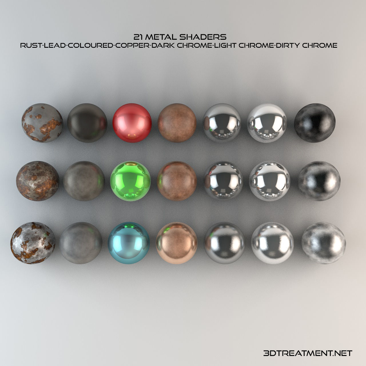 21 Metal Shaders for Cinema4d Texture_20