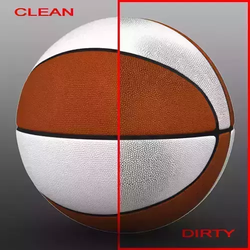 Orange white basketball ball