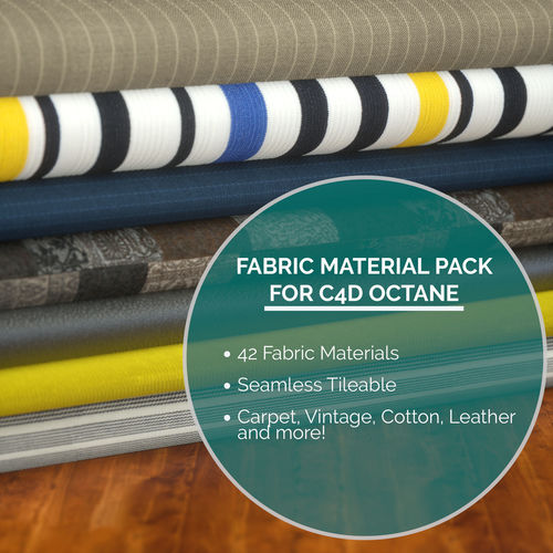42 Fabric Materials for C4D Octane Texture
