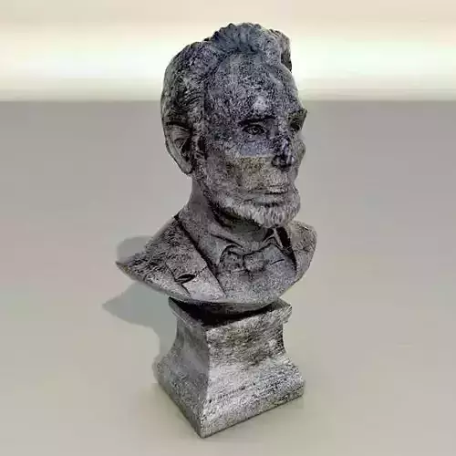 Abraham Lincoln stone bust 3D model