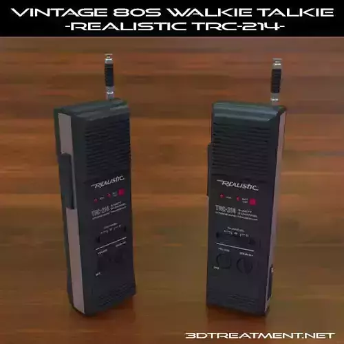 Vintage 80s Walkie-Talkie Realistic TRC-214