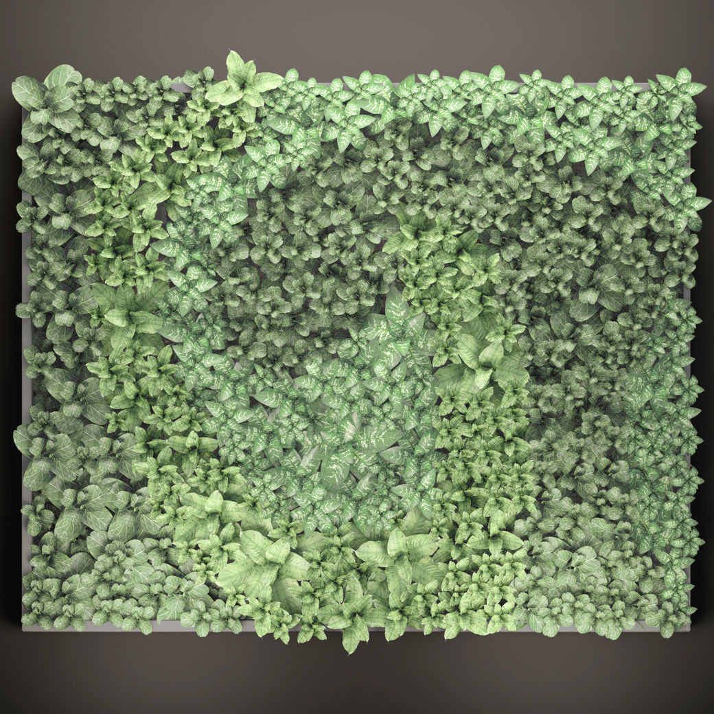 Vertical gardening 3D model_4