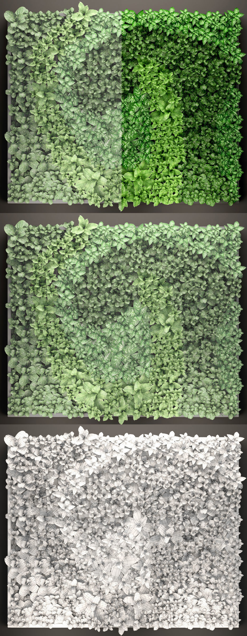 Vertical gardening 3D model_2