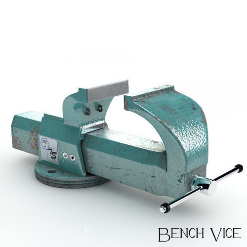 Bench Vice  Low-poly 3D model