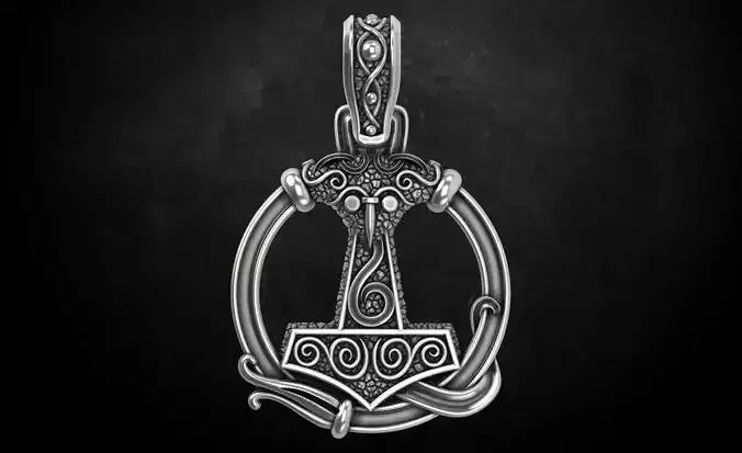 Pendant hammer with patterns there is a variant with ravens 292 3D print model