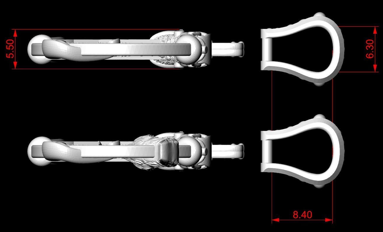 Pendant hammer with patterns there is a variant with ravens 292 3D print model_13
