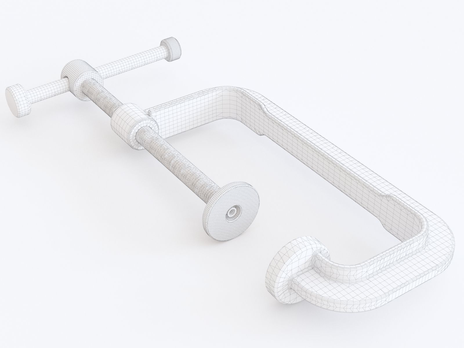C Clamp 3D model_1