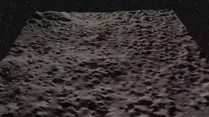 Realistic Moon Surface 3D model