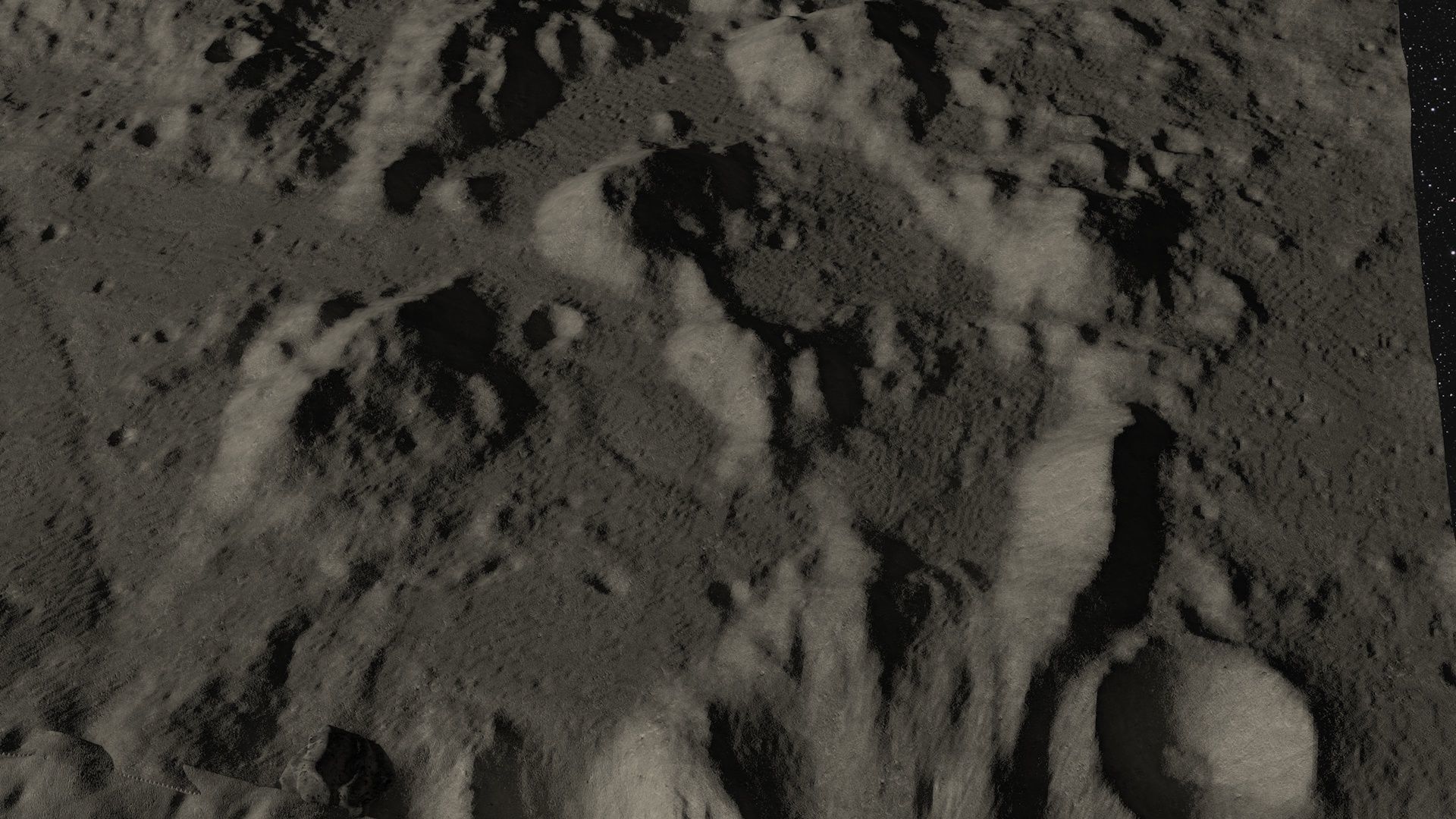 Realistic Moon Surface 3D model_4