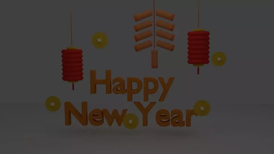 Chinese New Year 3D model_0