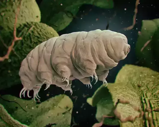 Tardigrade wampus Low-poly 3D model