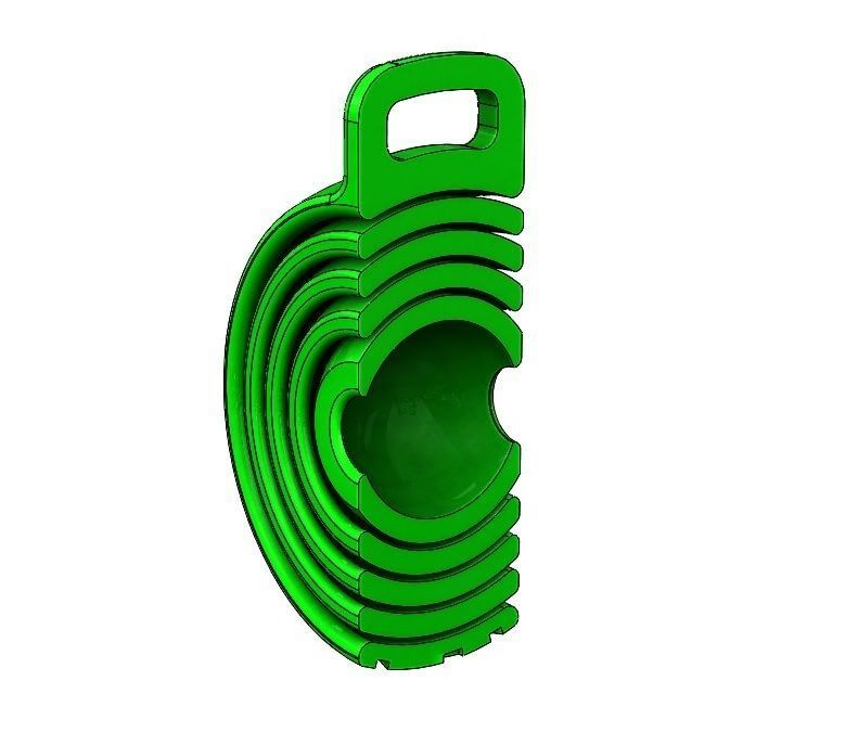 Gyroscopic Keychain gadget 3D print model_5