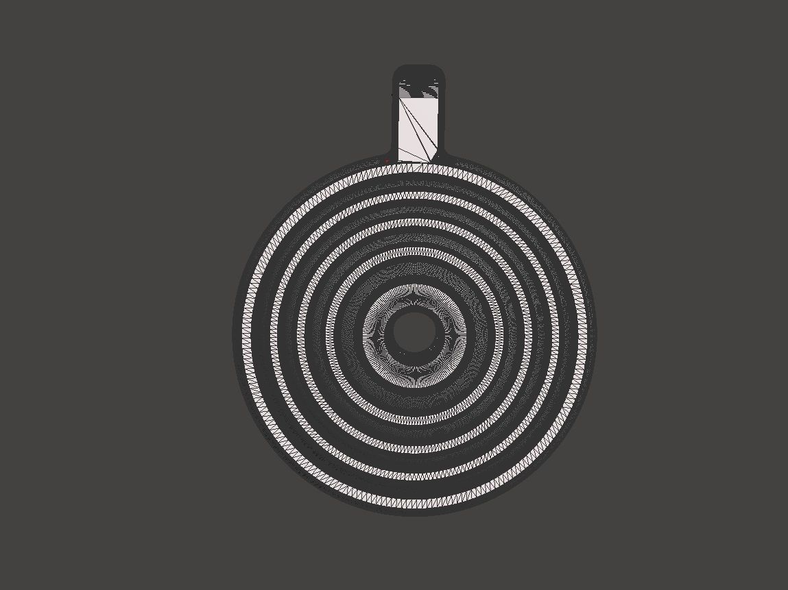 Gyroscopic Keychain gadget 3D print model_10