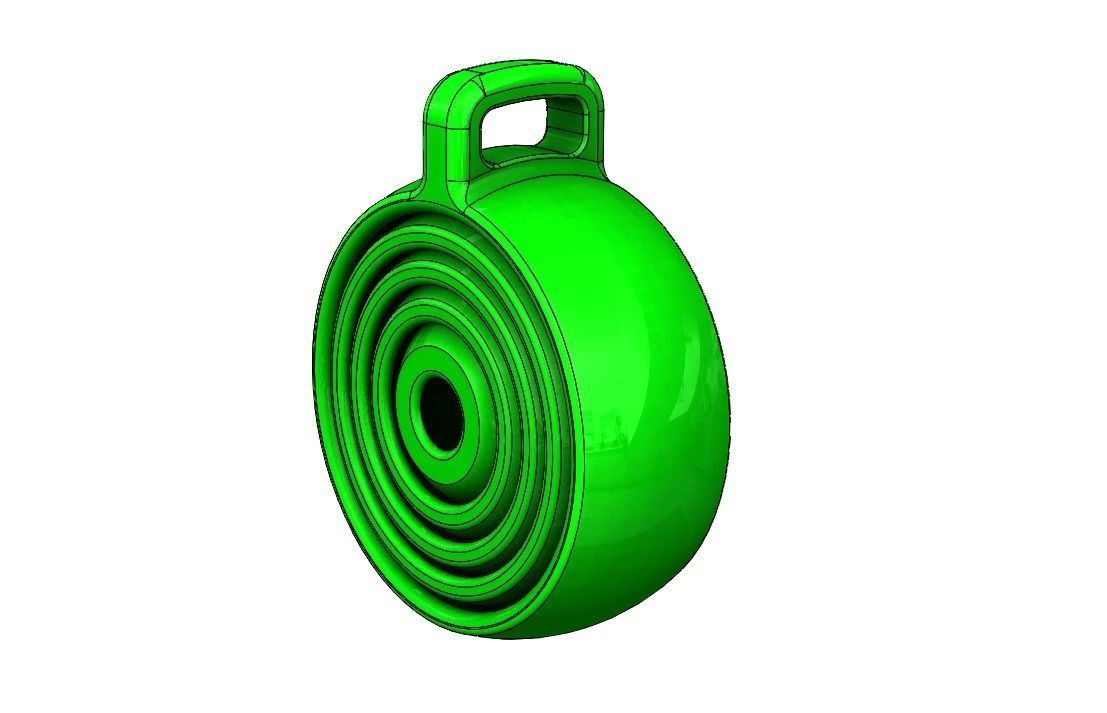 Gyroscopic Keychain gadget 3D print model_4