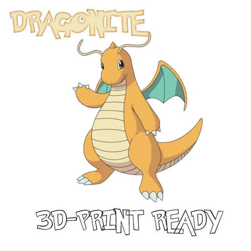 Dragonite - 3d print model dragon 3D print model