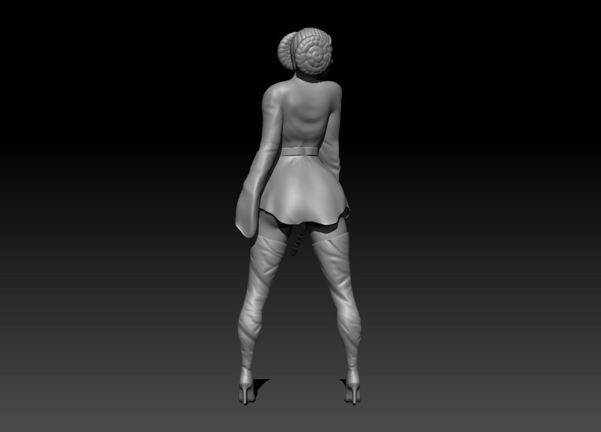 Princess Leia 3D model_2