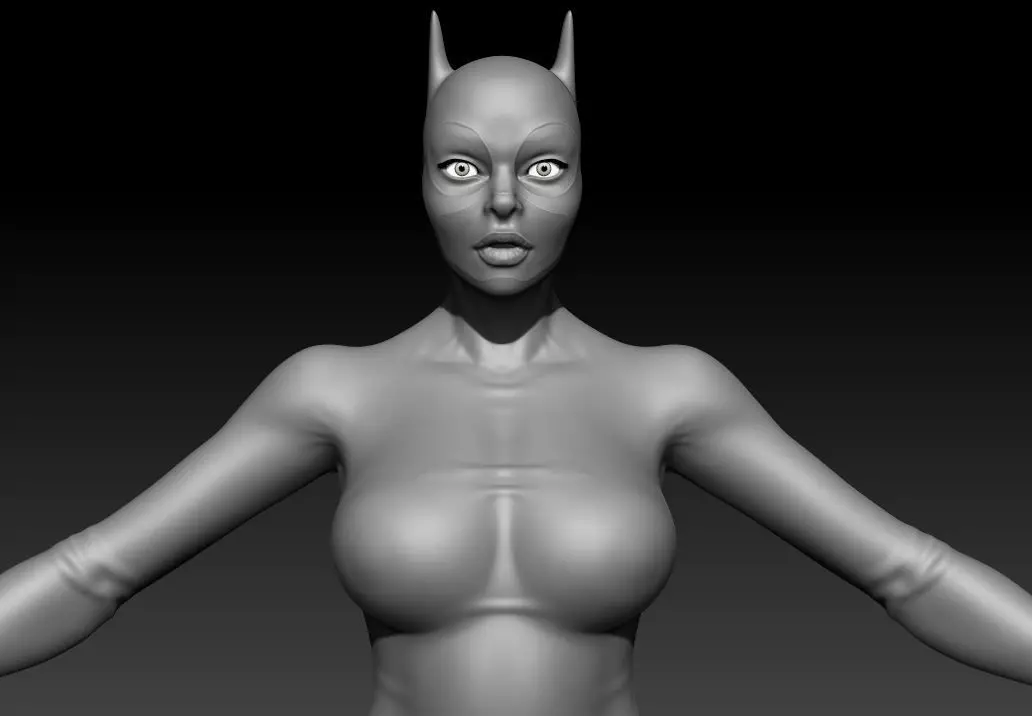 Hero Woman Female Basemesh Free 3D model