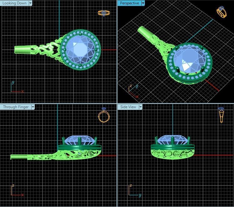 Pendant T00843 3D print model_2