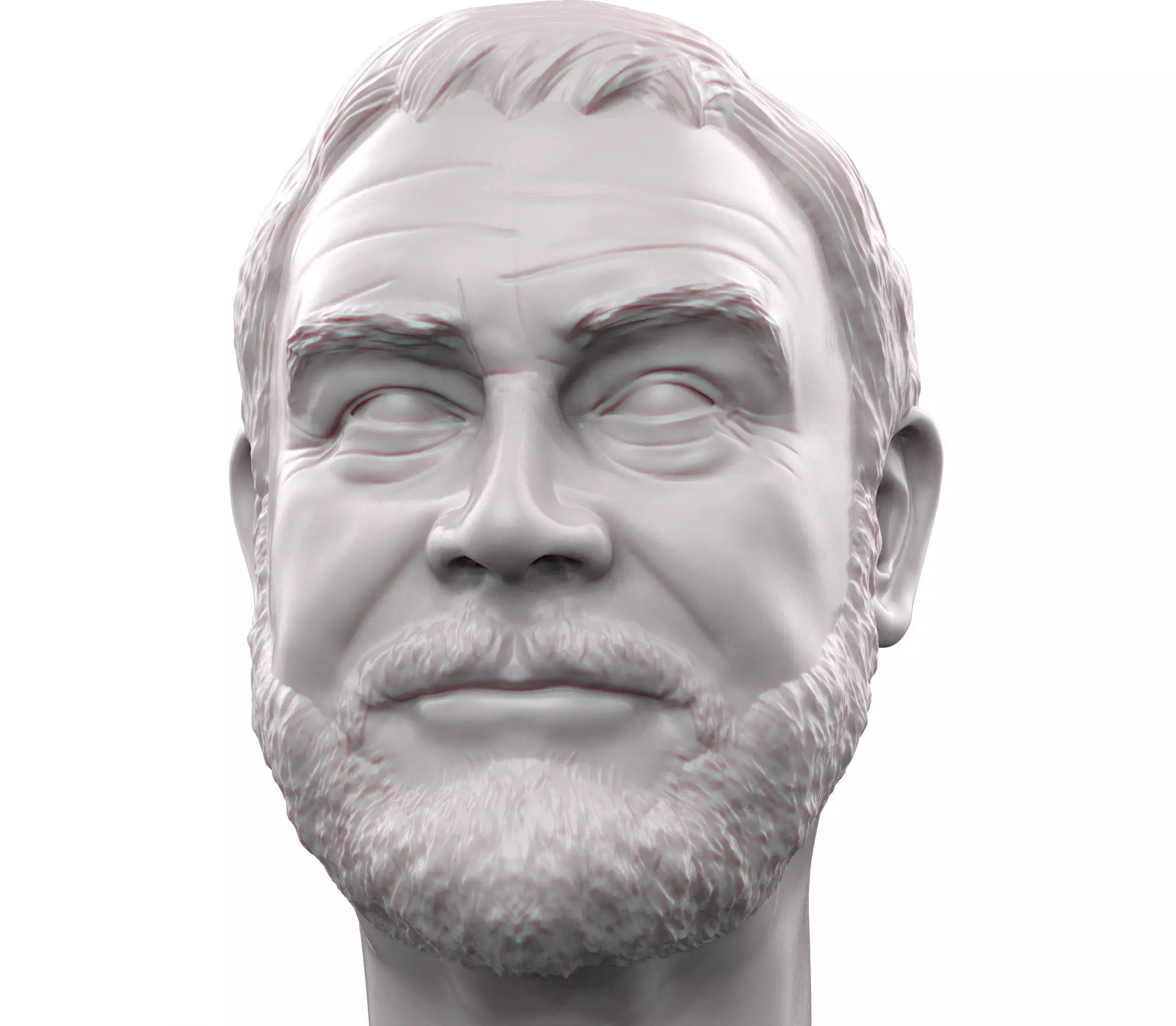 Sean Connery 3D printable portrait sculpture  3D print model_0