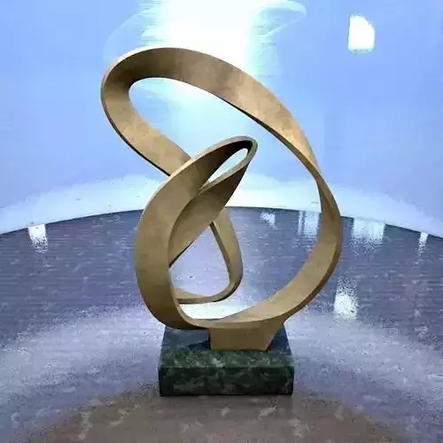 Spiral abstract home decoration sculpture