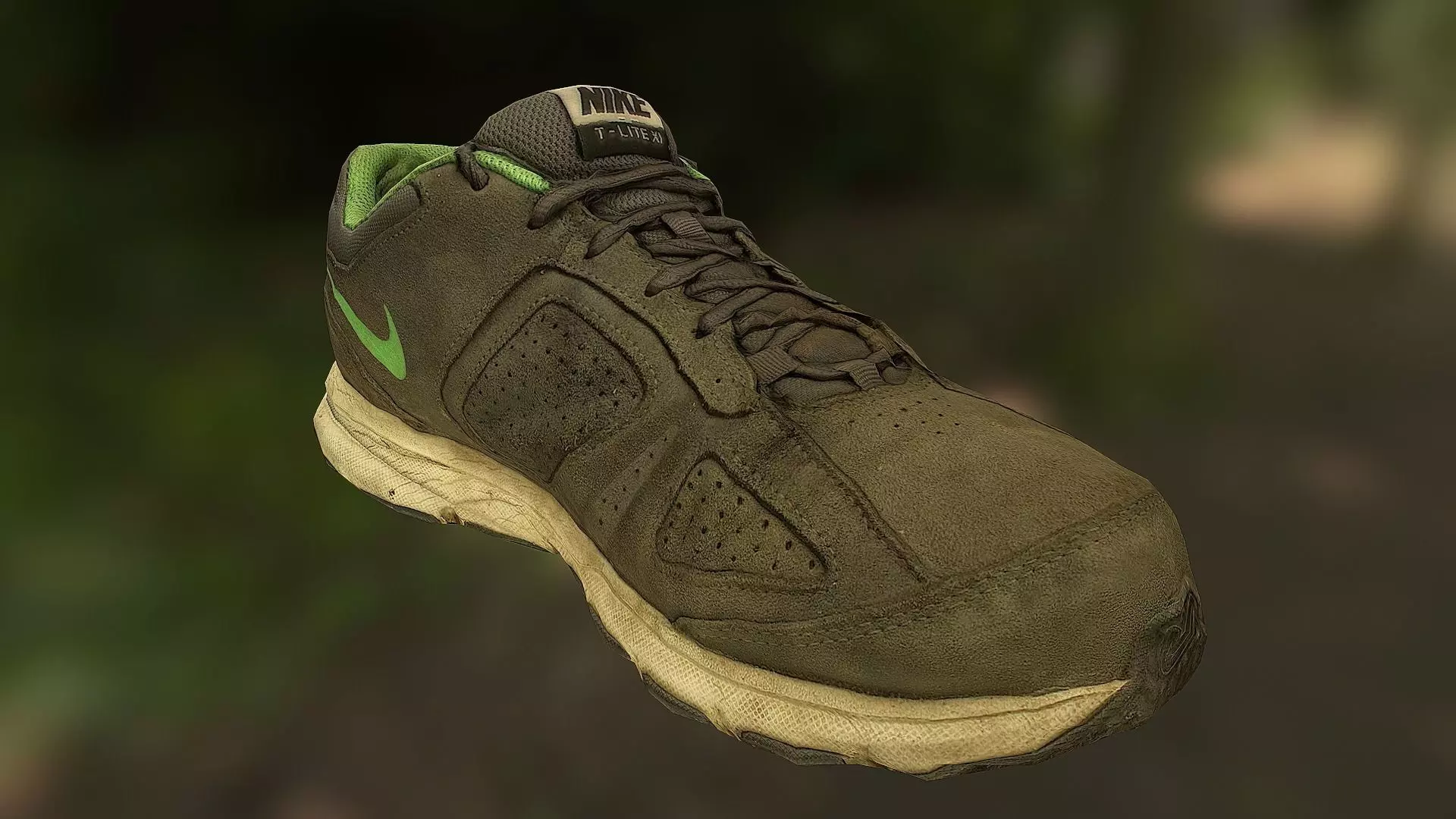 Worn Nike shoe low poly 3D model Low-poly 3D model_0