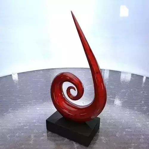 Abstract red flame home decoration