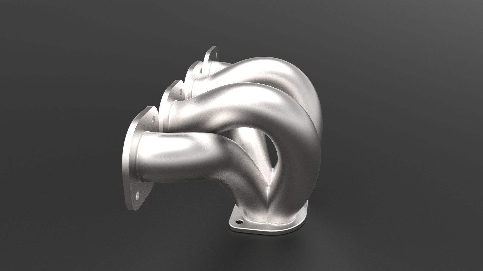 Turbo Exhaust Manifold 3D print model_1
