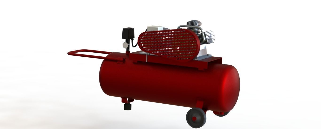 air compressor - air tank 3D print model_3