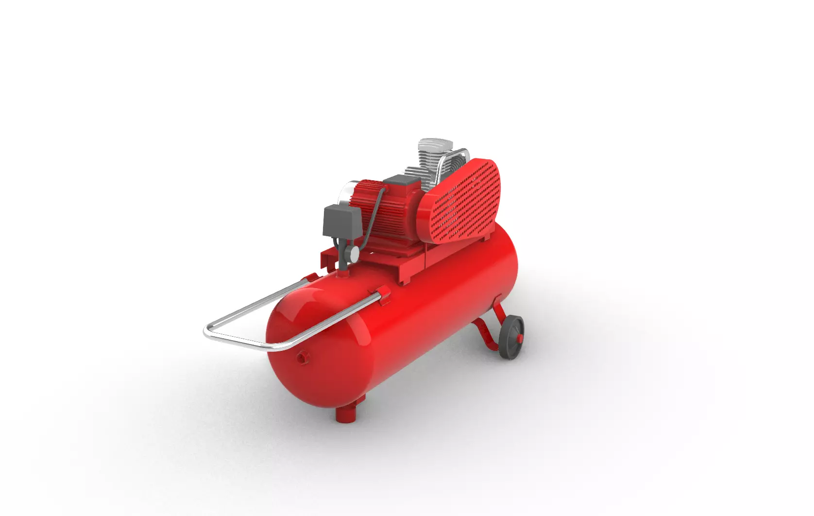 air compressor - air tank 3D print model_0