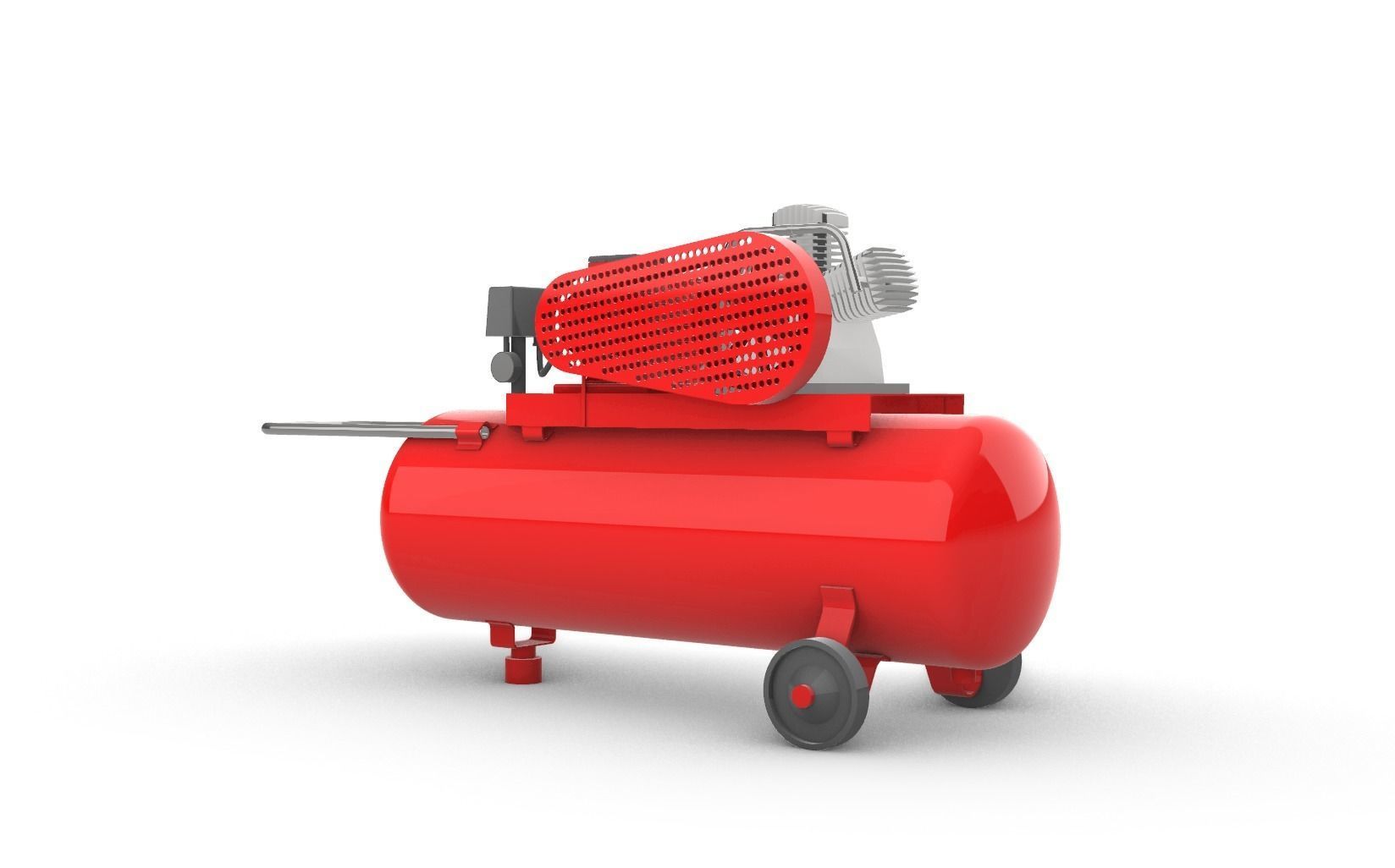air compressor - air tank 3D print model_1