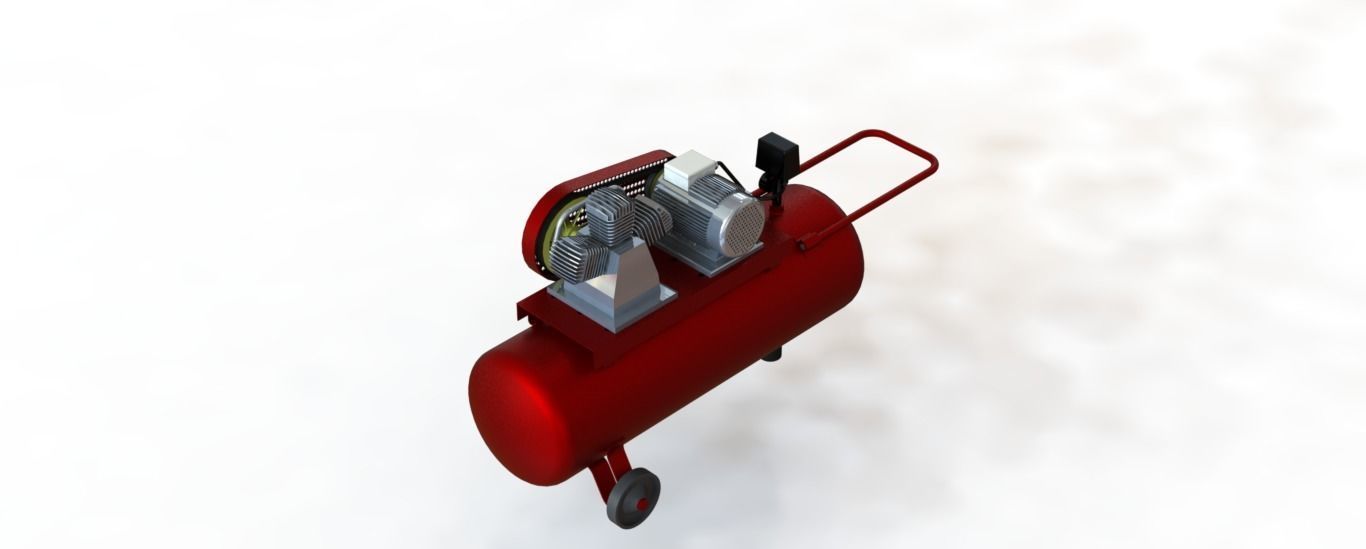 air compressor - air tank 3D print model_4
