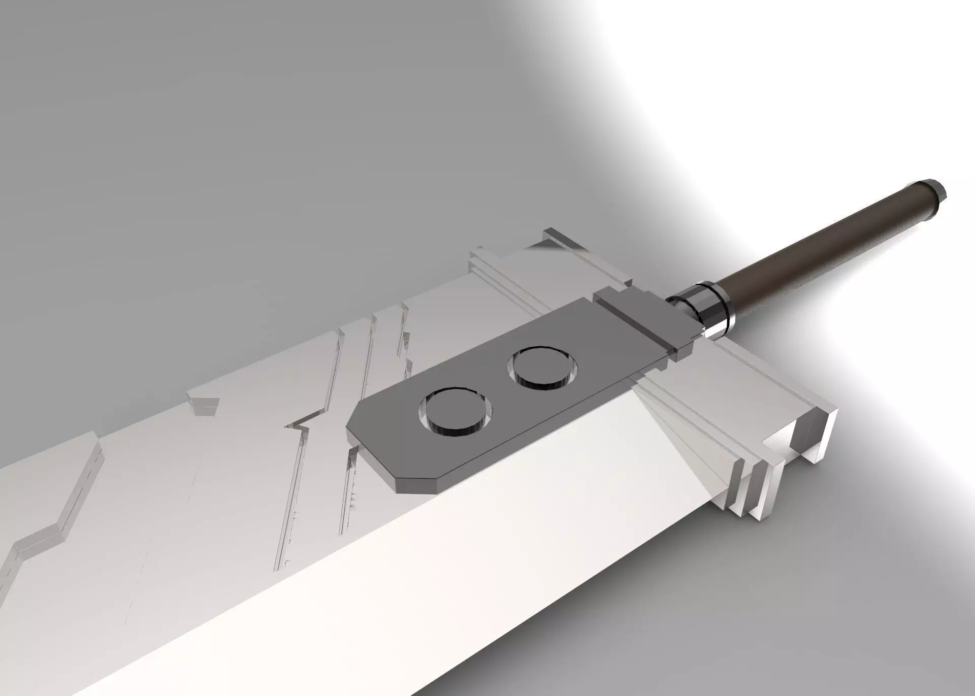 Cloud Sword Free 3D model_0