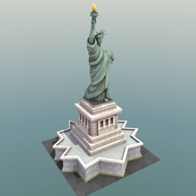 Statue of Liberty USA 3D model_61