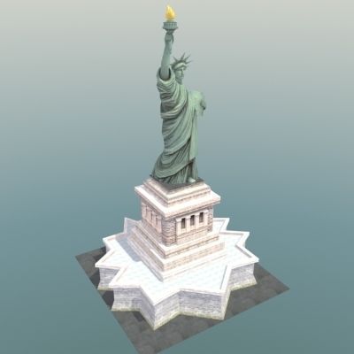 Statue of Liberty USA 3D model_54