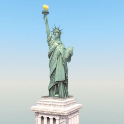 Statue of Liberty USA 3D model_55