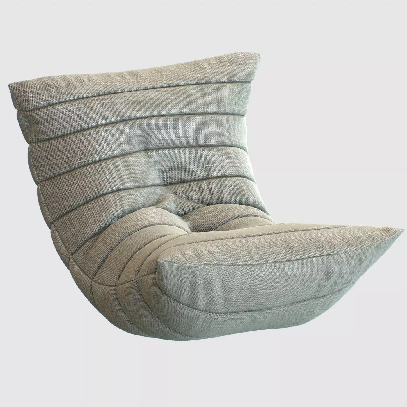 Lounge Bag Low-poly 3D model_0