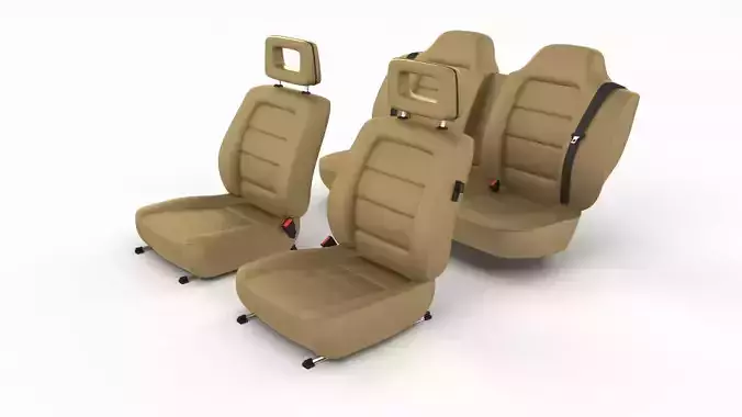 Generic Brown Leather Car Seats