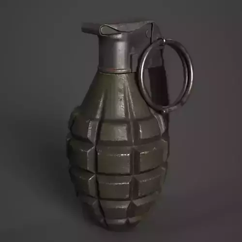 MK2 Grenade Free low-poly 3D model