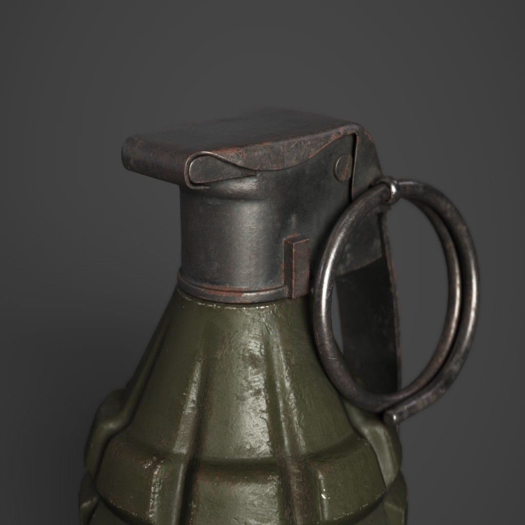 MK2 Grenade Free low-poly 3D model_5