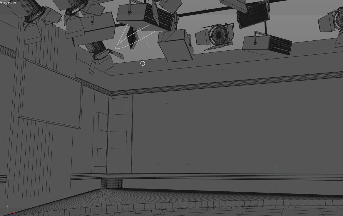 Virtual Studio 001 - News Studio 3D model_8