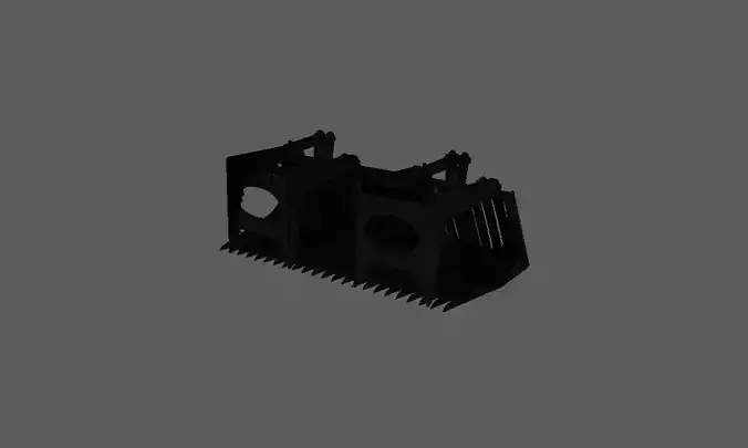 Godet Crocrodile bois 3D model