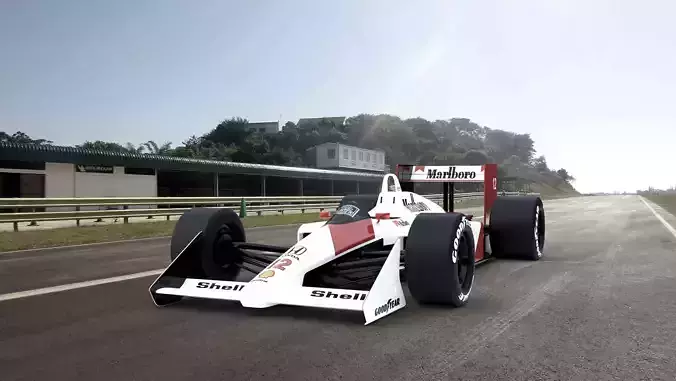 Classic Formula one McLaren 3D model